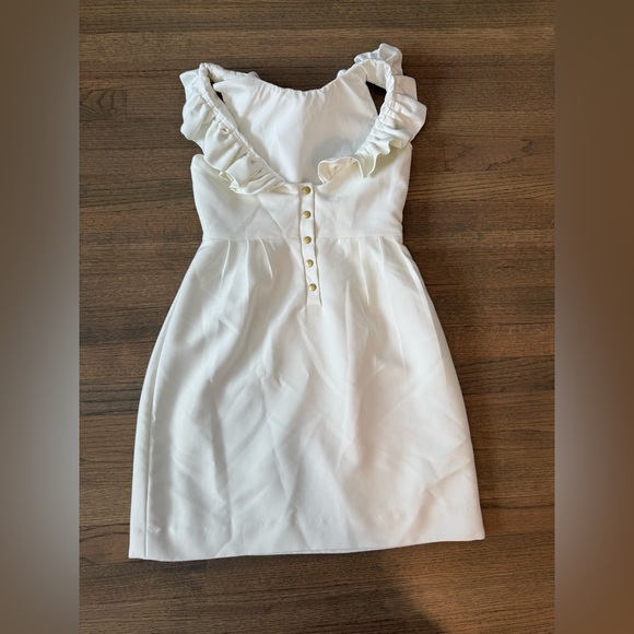 Camilyn Beth Ivory Dress with Ruffle Detail-Size 2 - Picture 6 of 12